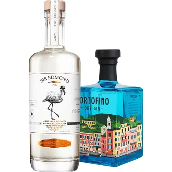 Gin Set Sir Edmond Gin + Portofino Dry Gin (set 1 x 0.7 l, 1 x 0.5 l)