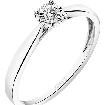 Prsten Prsten z bílého zlata s briliantem - 0,04 ct - ryzost 585 - 208.167