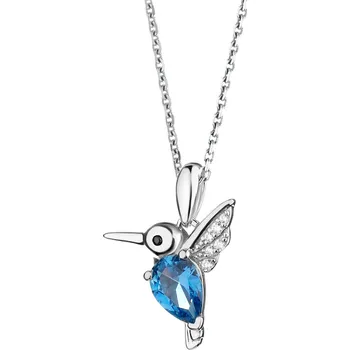 Přívěsek Stříbrný přívěsek se zirkony - kolibřík - AP534-1635