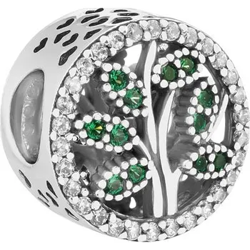 Přívěsek Stříbrný přívěsek Beads se zirkony - strom - AP534-6142