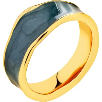 Prsten Prsten z ušlechtilé oceli se smaltem - AR534-7150