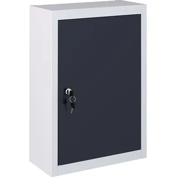 Skříňka na nářadí vidaXL Nástěnná skříň na nářadí industriální styl kov šedo-černá [145354]