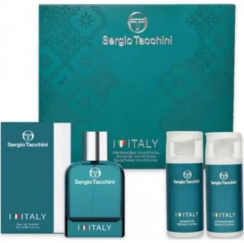 Dámský parfém Sergio Tacchini Sergio Tacchini I Love Italy SET: Toaletní voda 100ml + Sprchový gél 100ml + Balzám po holení 100ml Pre mužov Toaletní voda