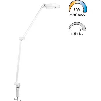 Lampička Chytrá stolní lampa PANAN DESK SUN@Home Ra98 s klipem | bílá