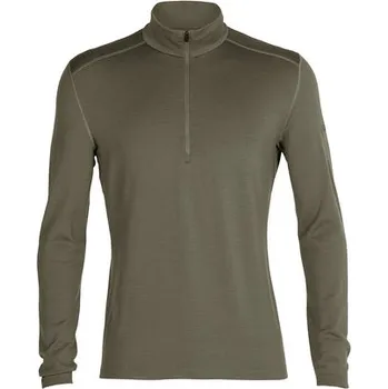 Icebreaker Men's Merino 260 Tech Long Sleeve Half Zip Thermal Top, Loden 104372069 - pánské triko dlouhý rukáv M + Doprava zdarma