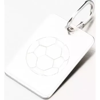 Přívěsek Goldex Přívěsek stříbro 925 destička fotbalový míč PAMŠ-130044-Ag Stříbrná