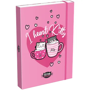 Set školních potřeb LIZZY box na sešity A4 Kittok Heart Kitty 24 492208