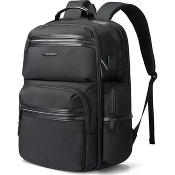Městský batoh BANGE cestovní školní batoh s USB VELIN Černý 30L Bange BG2601