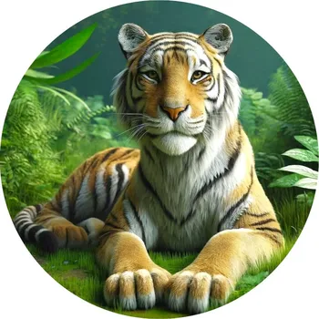 Jedlá dekorace na dort Jedlý papír tygr