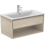 Ideal Standard Connect Air - Skříňka pod umyvadlo, 100x44x52 cm, dekor světlé dřevo/světlá hnědá mat E0828UK