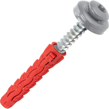 Hmoždinka ZOFITHERM NZ Kotvící hmoždinka lišty nopové fólie do zdiva - ŠEDÁ 9006, 6 ks/bal - Balení 6 ks