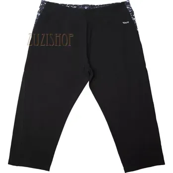 Dámské legíny Dámské 3/4 legíny Wolf - vel. L černá - šedý pas