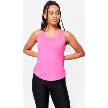 Pánské tričko DOMYOS Dámské fitness tílko My Top XL RŮŽOVÁ