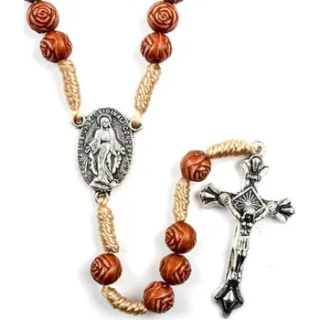 Náhrdelník Růženec s motivem růžiček Hnědý Impress Jewelry 220106161655