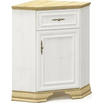 Komoda Komoda rohová 1D1S SCORDIA borovice andersen/zlatý dub