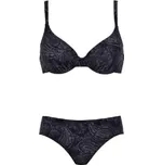 Dámské dvoudílné plavky Naturana 77044 černé Barva: černá, Velikost: 75B