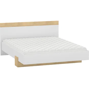 Postel IDZ Postel GALAXY 160x200 cm, Dub Hikora/Bílá ROŠT V CENĚ