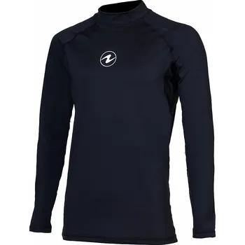 Pánské tričko Pánské lycrové triko Aqua Lung SLIM FIT černá, dlouhý rukáv - S