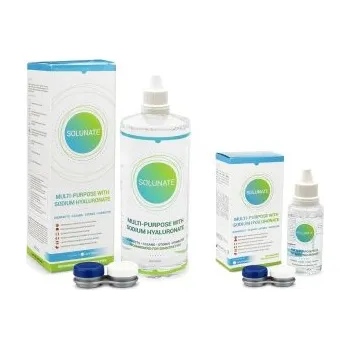 Kontaktní čočky Roztoky na kontaktní čočky Solunate Multi-Purpose 400 ml + 50 ml s pouzdry Solunate roztoky pro kontaktní čočky