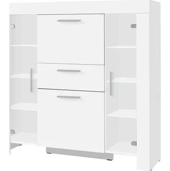 Knihovna Vitrína Cezanne R7, bílá