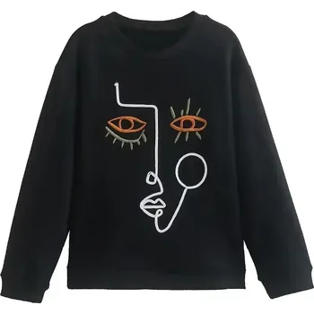 Dámský svetr Dámský svetr s potiskem holek Velikost: S, Barva (Varianta): Barevná 4