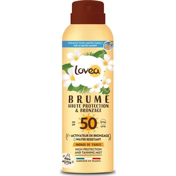 Přípravek na opalování LOVEA Brume SPF 50 Haute Protection & Bronzage Monoï Opalovací mlha SPF50, 150 ml