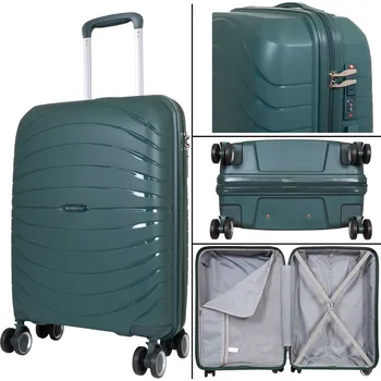 MONOPOL Cestovní kufr Denver green malý S TSA