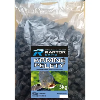 Nástraha Raptor Baits Krmné pelety-pr. 18 mm BLACK HALIBUT ROZVAŽOVANÉ Váha balení: 1 kg