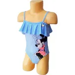 Dívčí plavky jednodílné Minnie 52448362 modré (dívčí plavky s volánkem na hrudi)