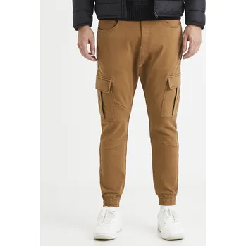 Pánské tepláky Celio Vokit Celio hnědá 1762425