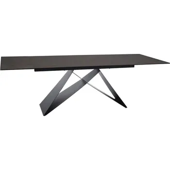 Jídelní stůl Jídelní stůl WESTIN CERAMIC, Ossido Bruno hnědý/Černý mat