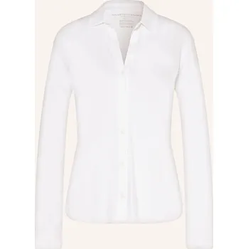 Dámská košile Majestic Filatures Dámská Košilová Halenka Z Žerzeje, bílá, 34