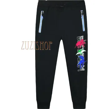 Chlapecké tepláky s dinosaurem Kugo - vel. 110 tm. modrá