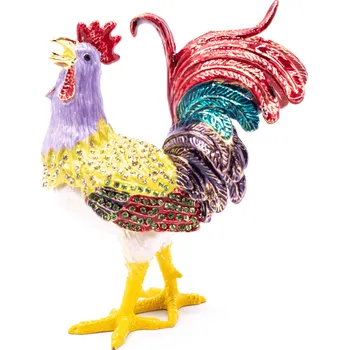 Milujeme Kameny Kohout - mosazná soška Feng Shui - velká 425733