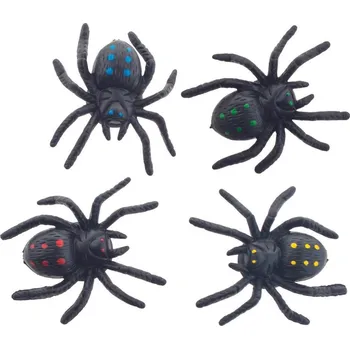 Party dekorace Halloween pavouci s přísavkou, 4 ks