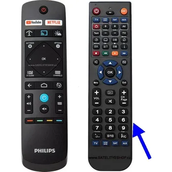 Philips 32HFL5114 náhradní dálkový ovladač