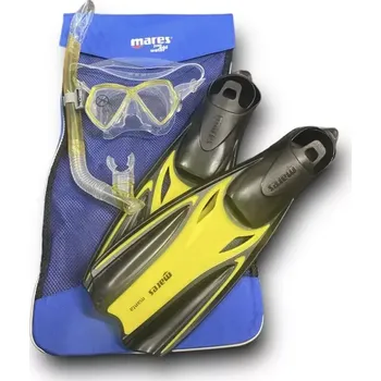 Potápěčská maska Set dětský Mares - maska + šnorchl + ploutve + batůžek, MARES 34/35