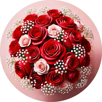 Jedlá dekorace na dort Jedlý papír růže