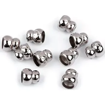 Plastová koncovka se srdcem - nikl