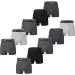 pánské boxerky LEE COOPER Originals - MULTI GREY - 10 ks - 3XL (Lee Cooper Hipster Boxer Shorts Mens 10 Pack)