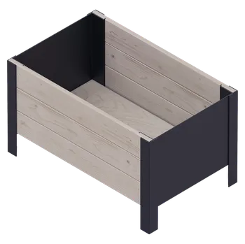 Truhlík Truhlík Modernbox, dřevo, kov, šedá, 58 × 36 × 32 cm RMO-0580X0360X320-GR