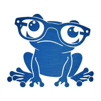 Samolepící dekorace SAMOLEPKA Žába 011 levá kouká s brýlemi (65 - škrábaný kov modrý) NA AUTO, NÁLEPKA, FÓLIE, POLEP, TUNING, VLASTNÍ TEXT, TISK, AUTOSAMOLEPKY.cz, POLEPY, OBRÁZEK, LOGO, SAMOLEPKY