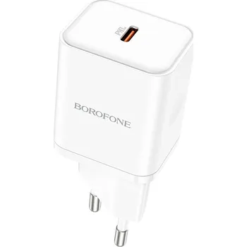 Borofone síťová nabíječka BN6 Field USB-C - QC 3.0 PD / 20W - bílá