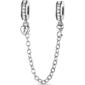 Přívěsek NUBIS® Stříbrný bezpečnostní řetízek na náramek - S0011