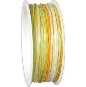 Stuha Cívka RAPHIA - lýková stuha úzká, žlutozelená 5m