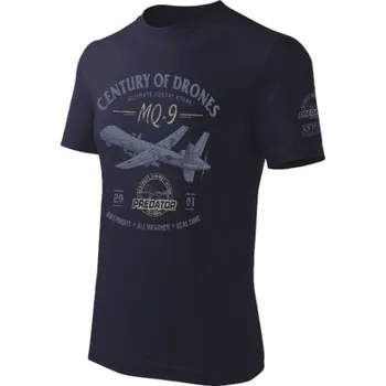 Pánské tričko ANTONIO Triko dron MQ-9 REAPER TMAVĚ MODRÉ Modrá 3XL
