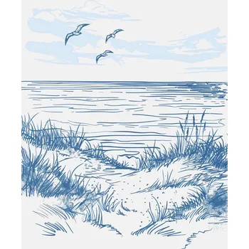 Plakát Plakát, Obraz - Seascape Sketch Jolly and Dash