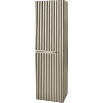 Koupelnový nábytek Malachit - skříňka vysoká 138 cm, závěsná pravolevá, hedvábná šedá ML16/P/LL40L40