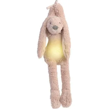 Hračka pro nejmenší Happy Horse Hudební králíček Richie se světýlkem 34 cm Old pink