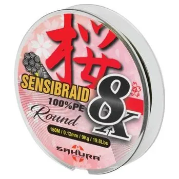 Sakura splétaná šnůra Sensibraid 8X 150m|0,12mm/9kg